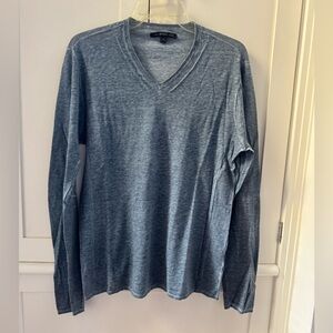 John Varvatos USA Long Sleeve V-Neck Tee size M